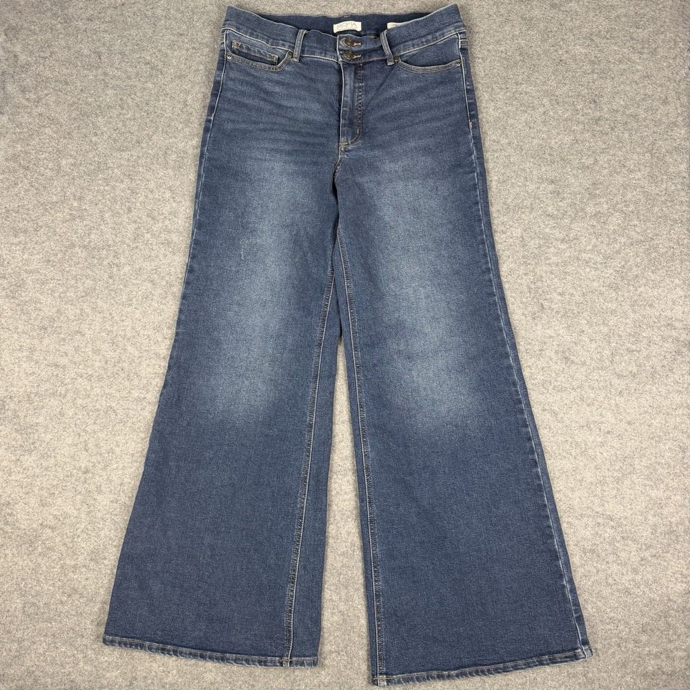 Sofia Jeans Sofia Vergara Margot Wide Leg Denim Blue Medium Wash Size 12 Pants